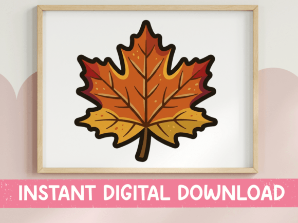 Capture Autumn's Glow: The Ultimate Maple Leaf Sticker Design