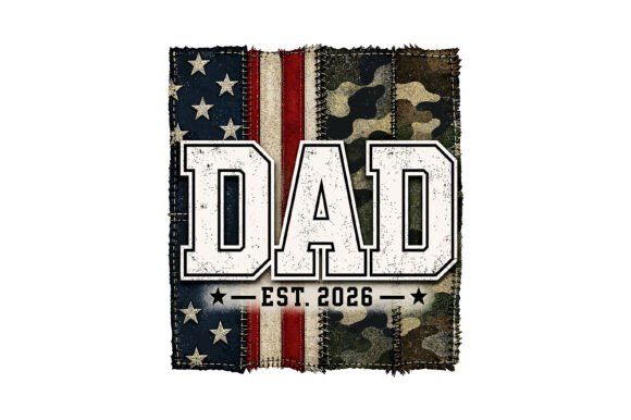 Celebrate Patriotic Spirit with a Vintage USA Dad Flag Camo Design