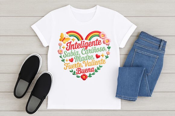 Celebrating Mamá: The Spanish Mom Quote Floral Heart Design