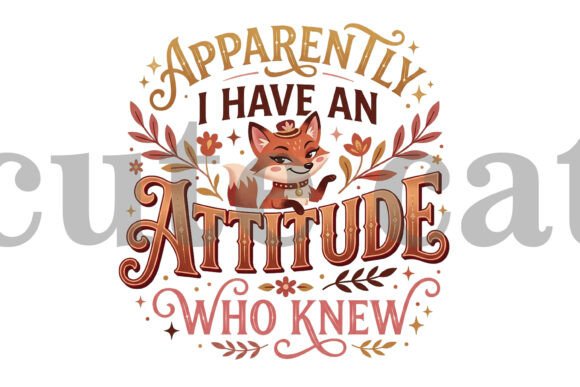 Funny Fox Attitude PNG Design: Adding Sassy Charm to Your Projects
