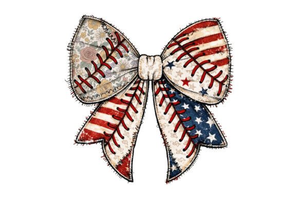 Patriotic Patchwork Bow Design: A Vintage Charm for Modern Projects