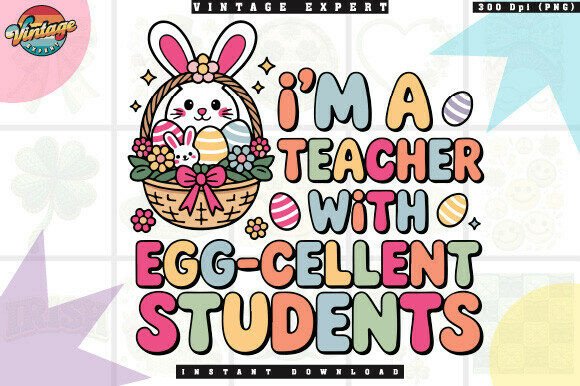 Spring into Style: Adorable Easter Teacher T-Shirt Design