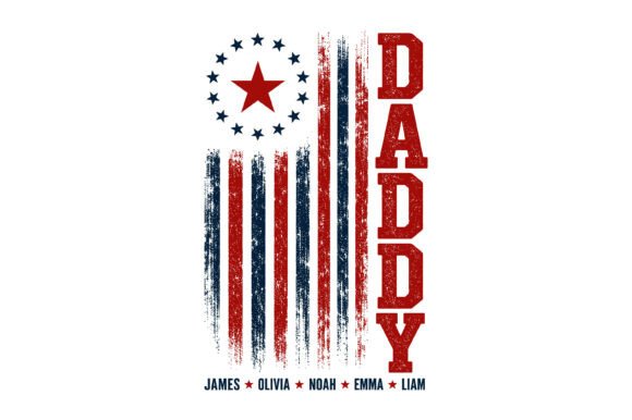USA Flag Dad Fathers Day Design: A Patriotic Visual Statement
